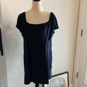 glam Navy Blue Dress, Pockets, Medium